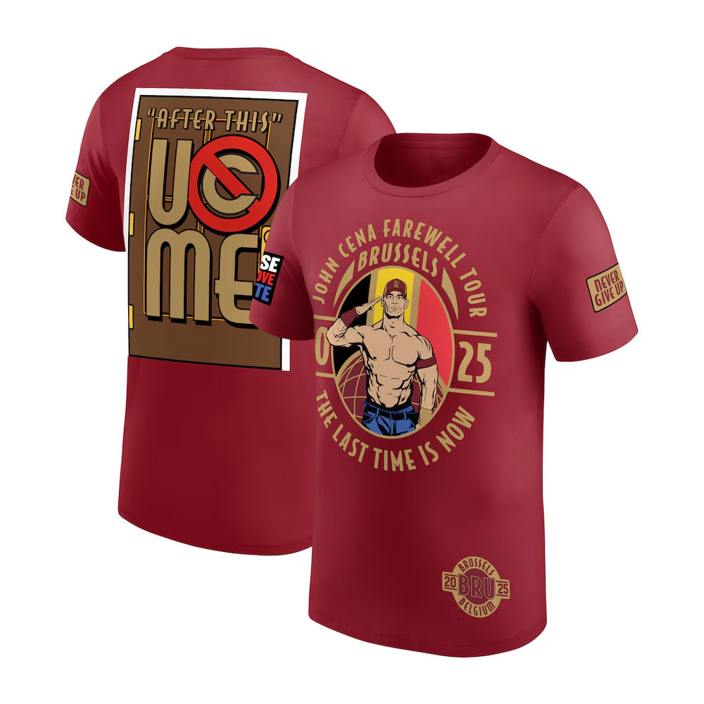 John Cena Farewell Tour 2025 Brussels T-Shirt Mothers Day And Fathers Day Gifts Oregontrailrvpk Shirt