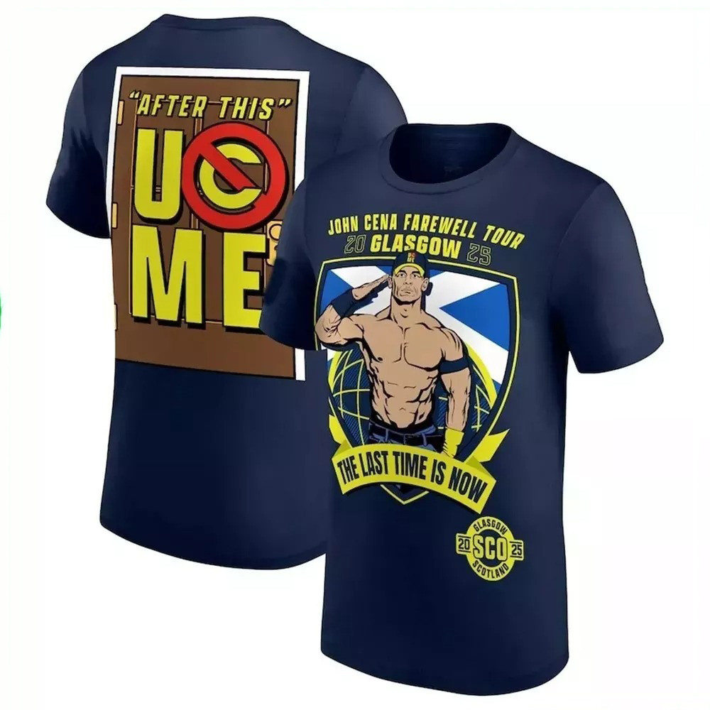 John Cena Farewell Tour 2025 Glasgow T-Shirt Gift For Wrestling Fans Oregontrailrvpk Shirt