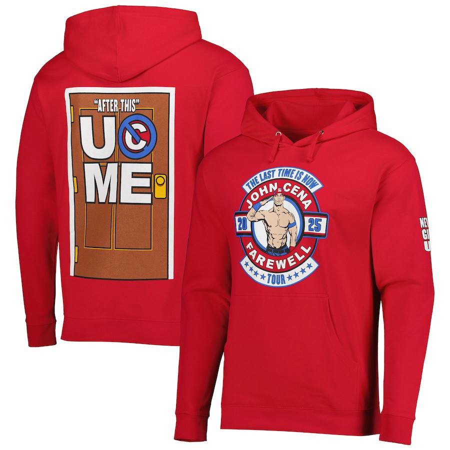 John Cena Farewell Tour Hoodie Red