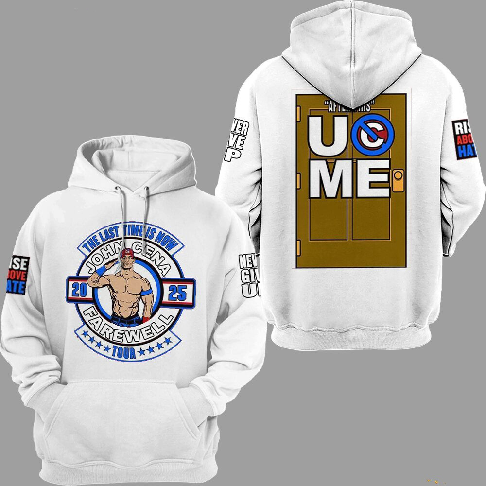 John Cena The Last Time Is Now White Hoodie