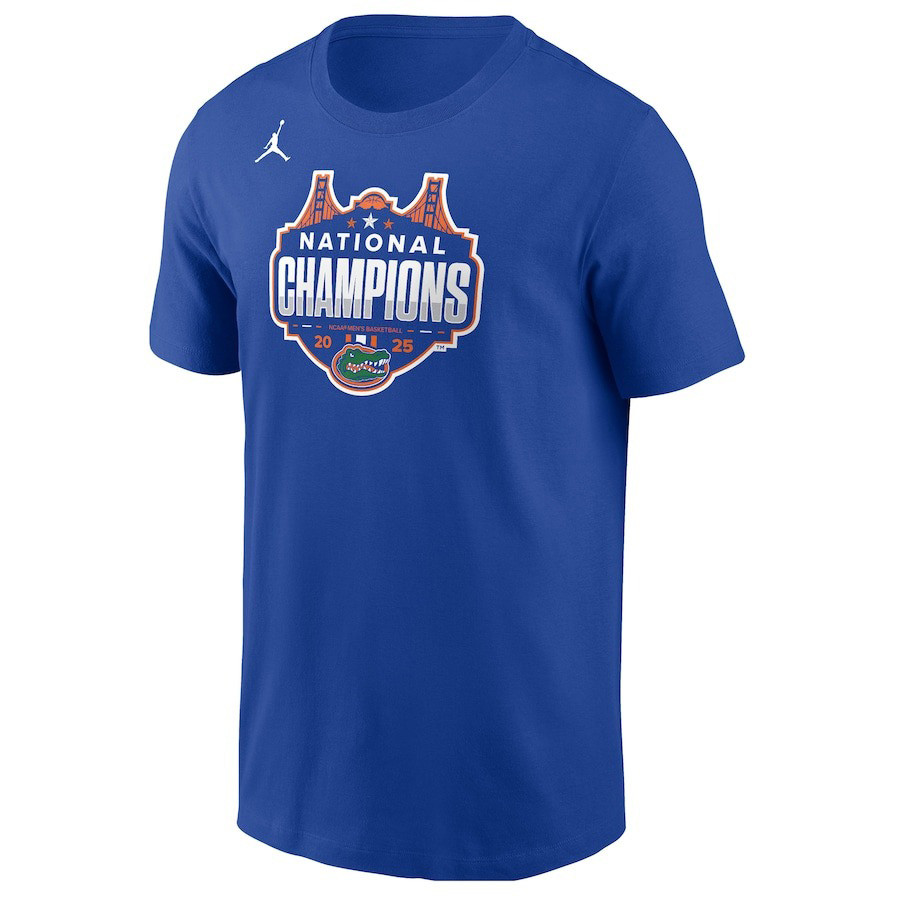 Jordan Brand Royal Florida Gators 2025 NCAA Men's Basketball National Champions Shirt Fans Gift Oregontrailrvpk Shirt