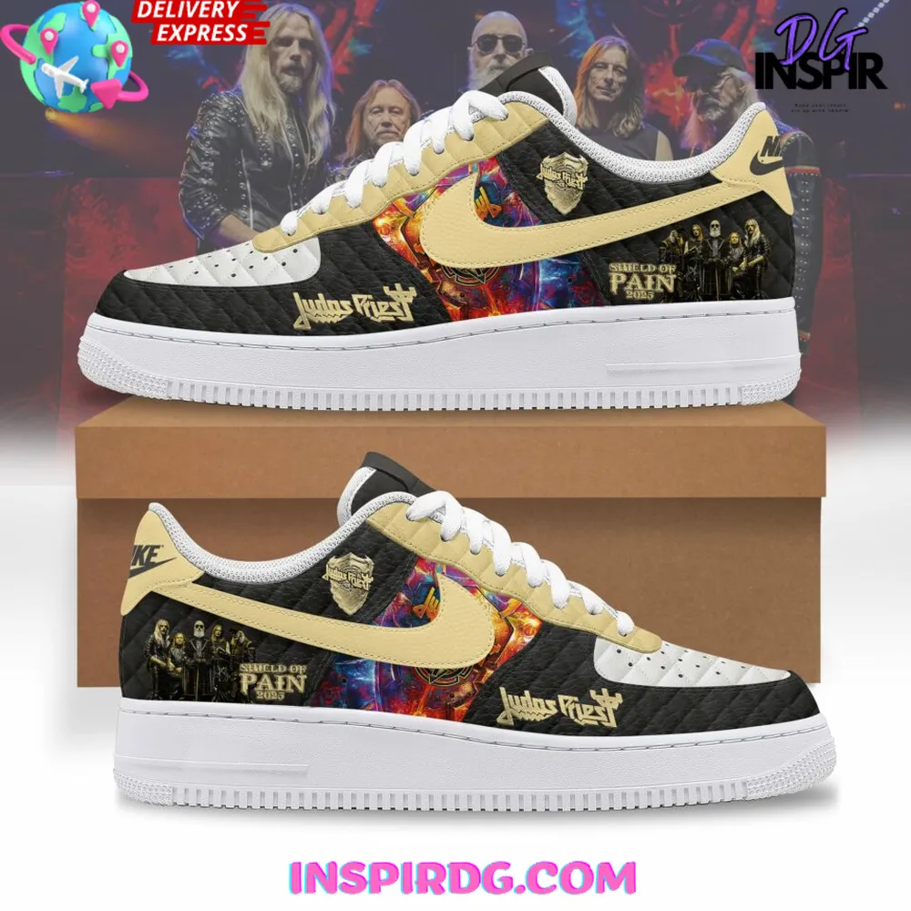 Judas Priest Shield of Pain 2025 Limited Air Force 1 Sneakers