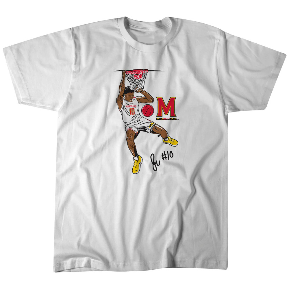 Julian Reese Signature Slam Shirt Crab 5 Five T-Shirt For Maryland Basketball Fans Oregontrailrvpk Shirt