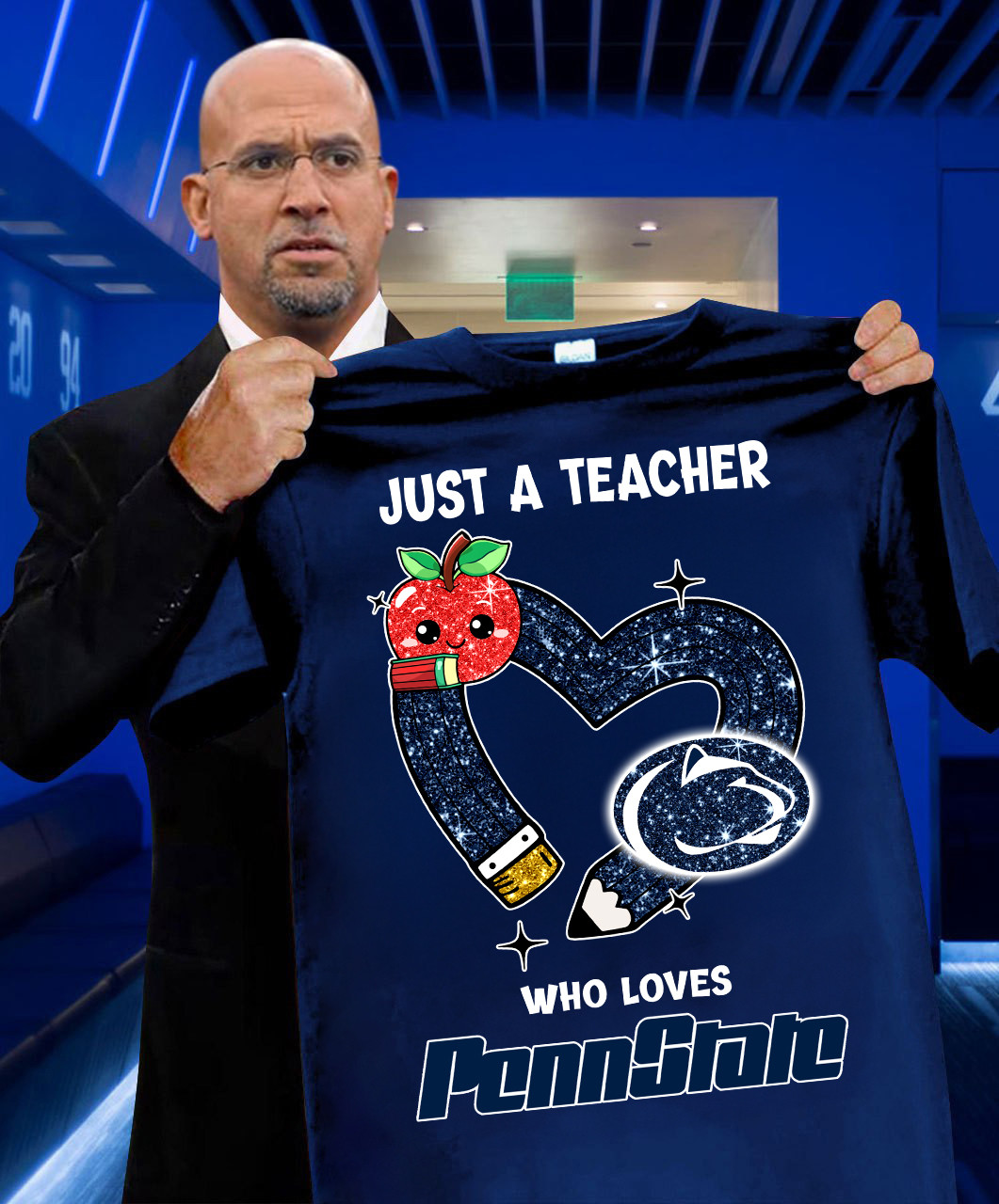 Just A Teacher Who Loves Penn State Nittany Lions T-Shirt Football Oregontrailrvpk Shirt