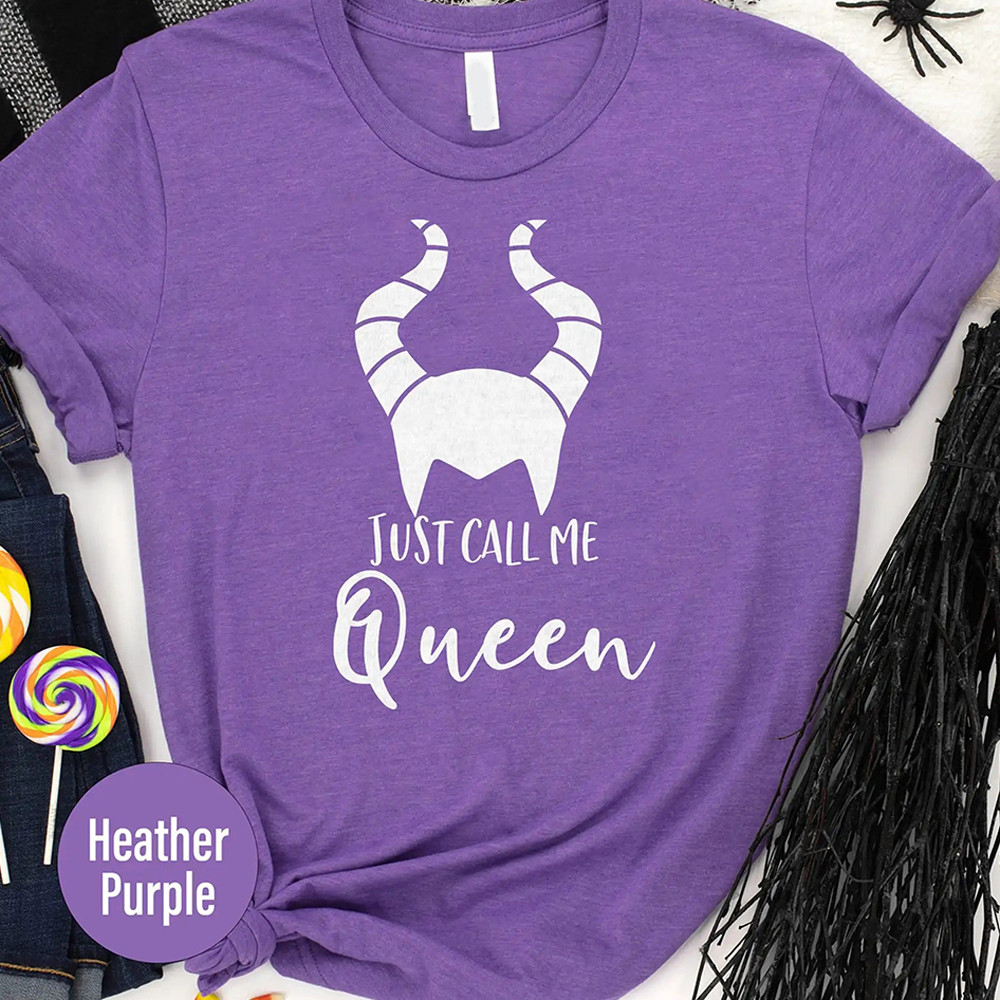Just Call Me Queen Disney Halloween T-Shirt For Halloween Oregontrailrvpk Shirt