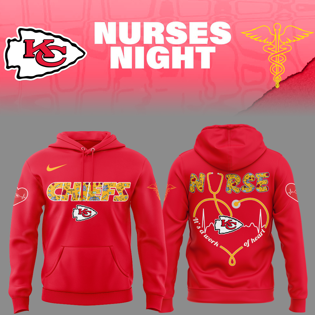 Kansas City Chiefs Nurses Appreciation Hoodie Gifts For Football Player