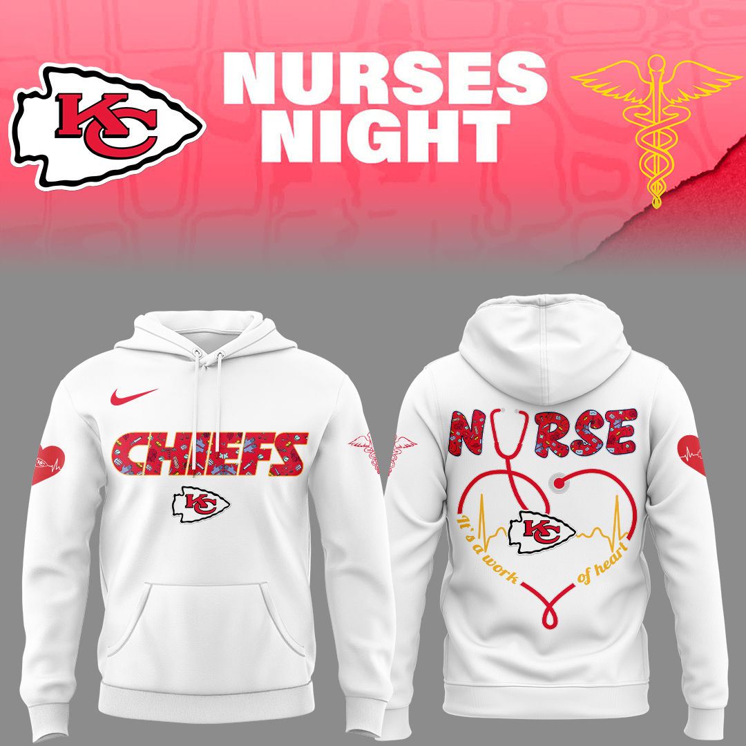 Kansas City Chiefs Nurses Appreciation Hoodie Senior Football Player Gifts