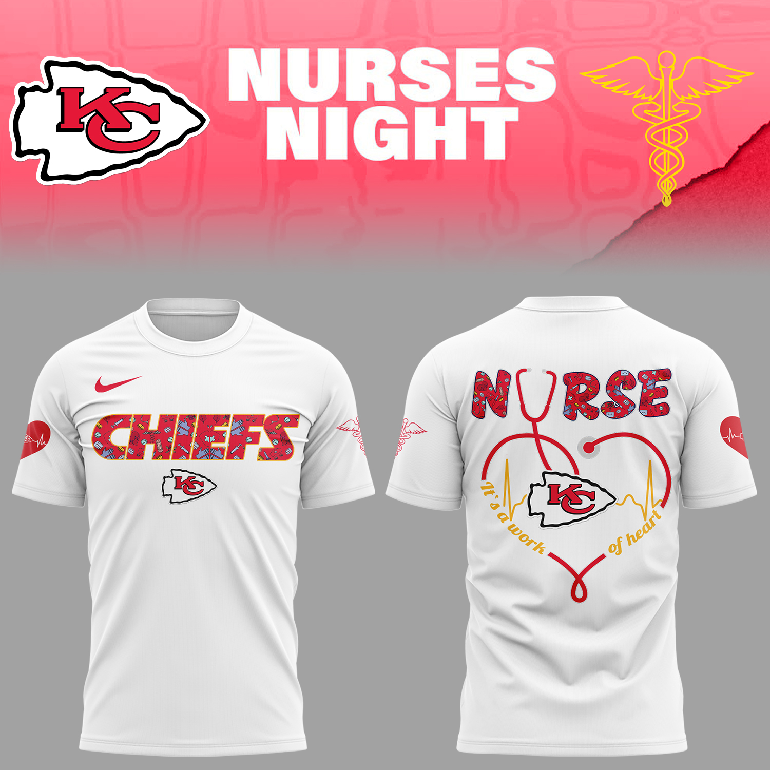 Kansas City Chiefs Nurses Appreciation T-Shirt For Football Player Oregontrailrvpk Shirt