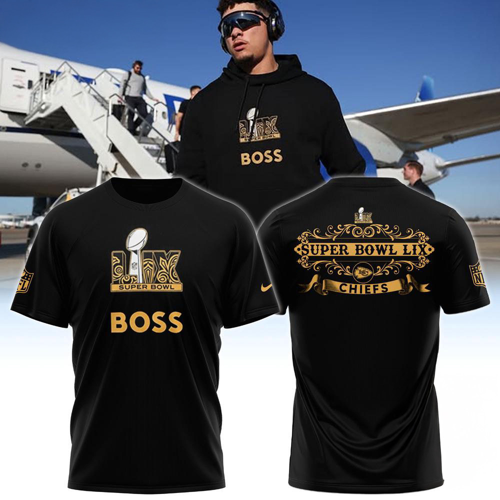 Kansas City Chiefs Patrick Mahomes Super Bowl LIX BOSS Shirt Gifts For Football Fan Oregontrailrvpk Shirt