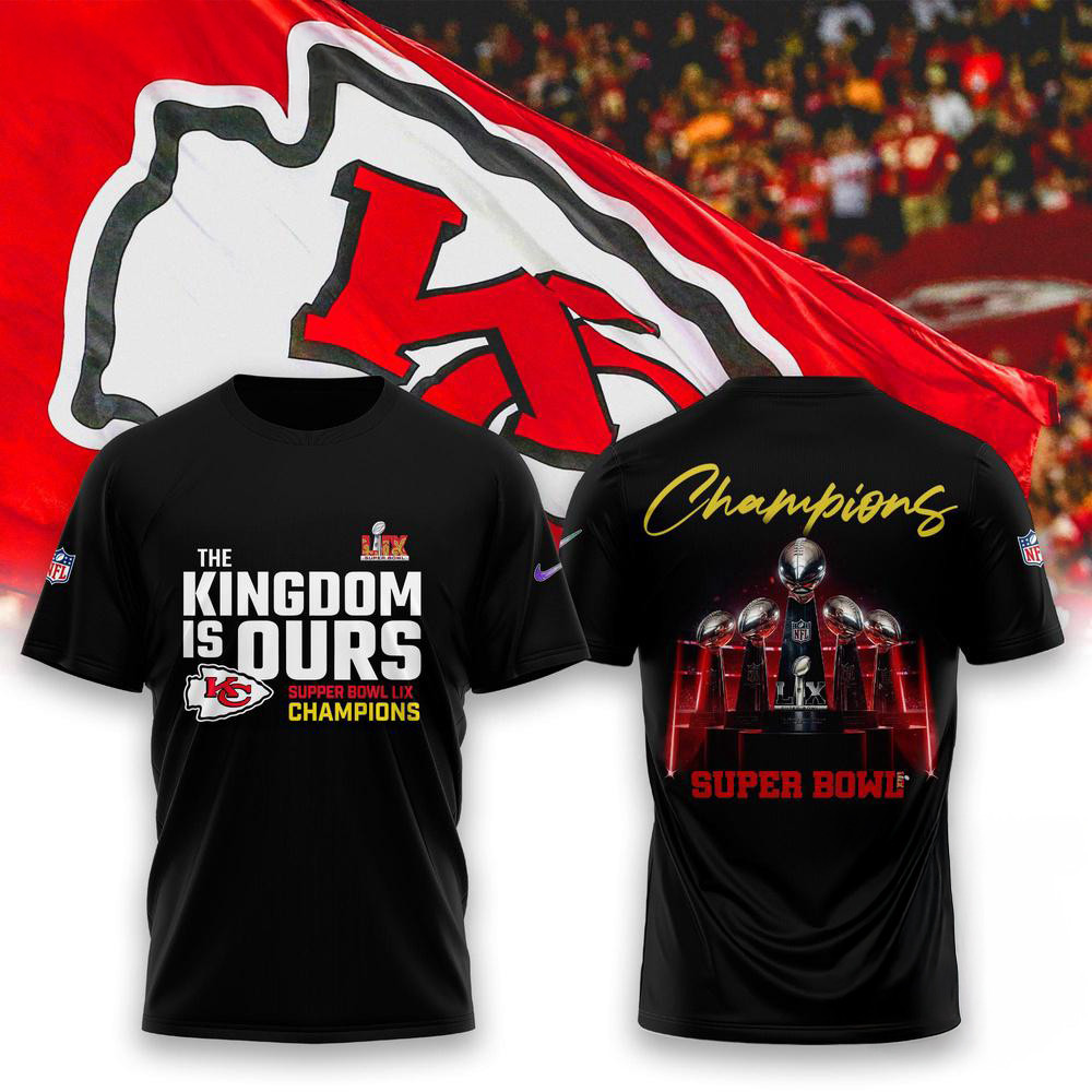 Kansas City Chiefs Super Bowl LIX Champions 5 Cups T-Shirt Football Lovers Gifts Oregontrailrvpk Shirt