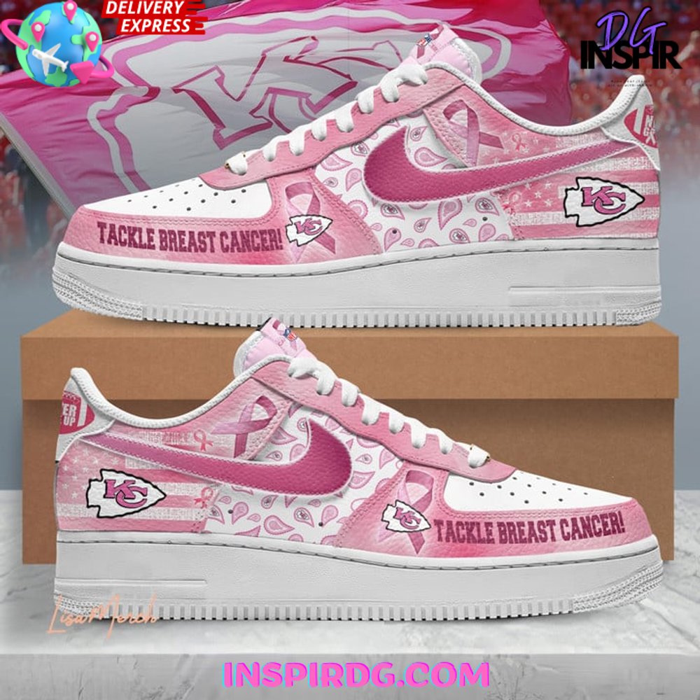 Kansas City Chiefs Tackle Breast Cancer Air Force 1