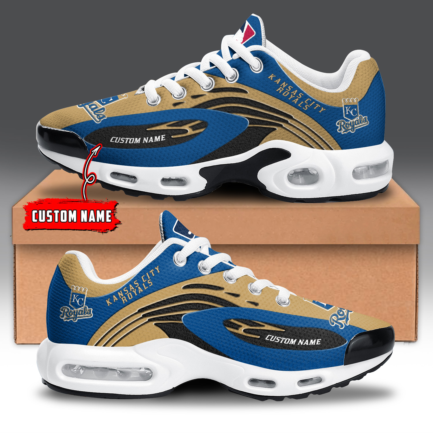 Kansas City Royals Air Max Plus Shoes Sneakers For Men And Women