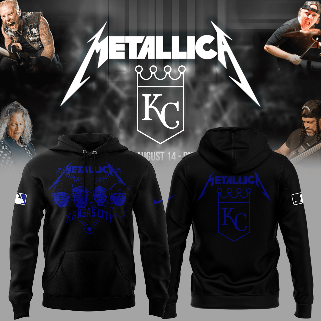 Kansas City Royals Baseball Metallica Night Hoodie Baseball Gift Ideas