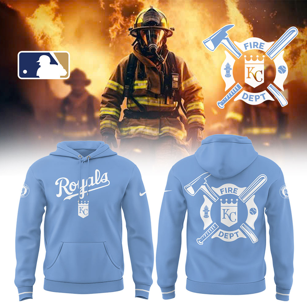 Kansas City Royals x Firefighter Appreciation Night Hoodie Unique Baseball Gifts