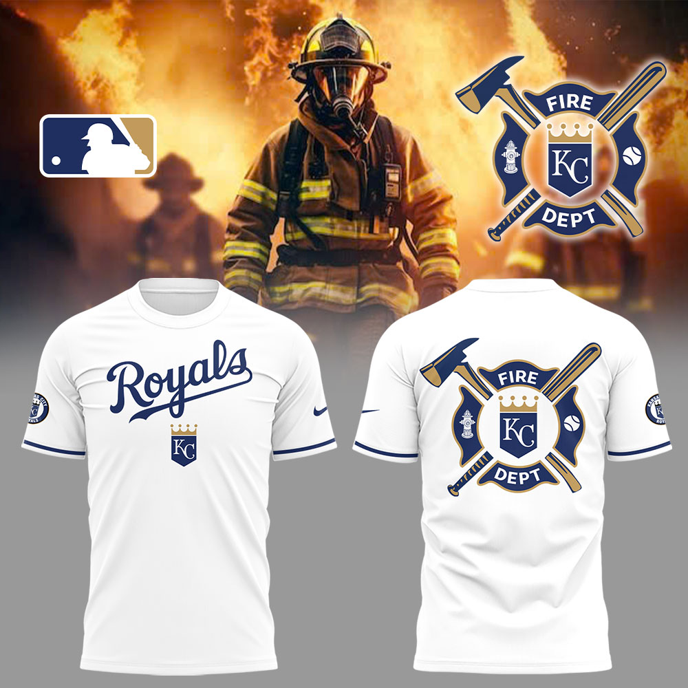 Kansas City Royals x Firefighter Appreciation Night T-Shirt Oregontrailrvpk Shirt
