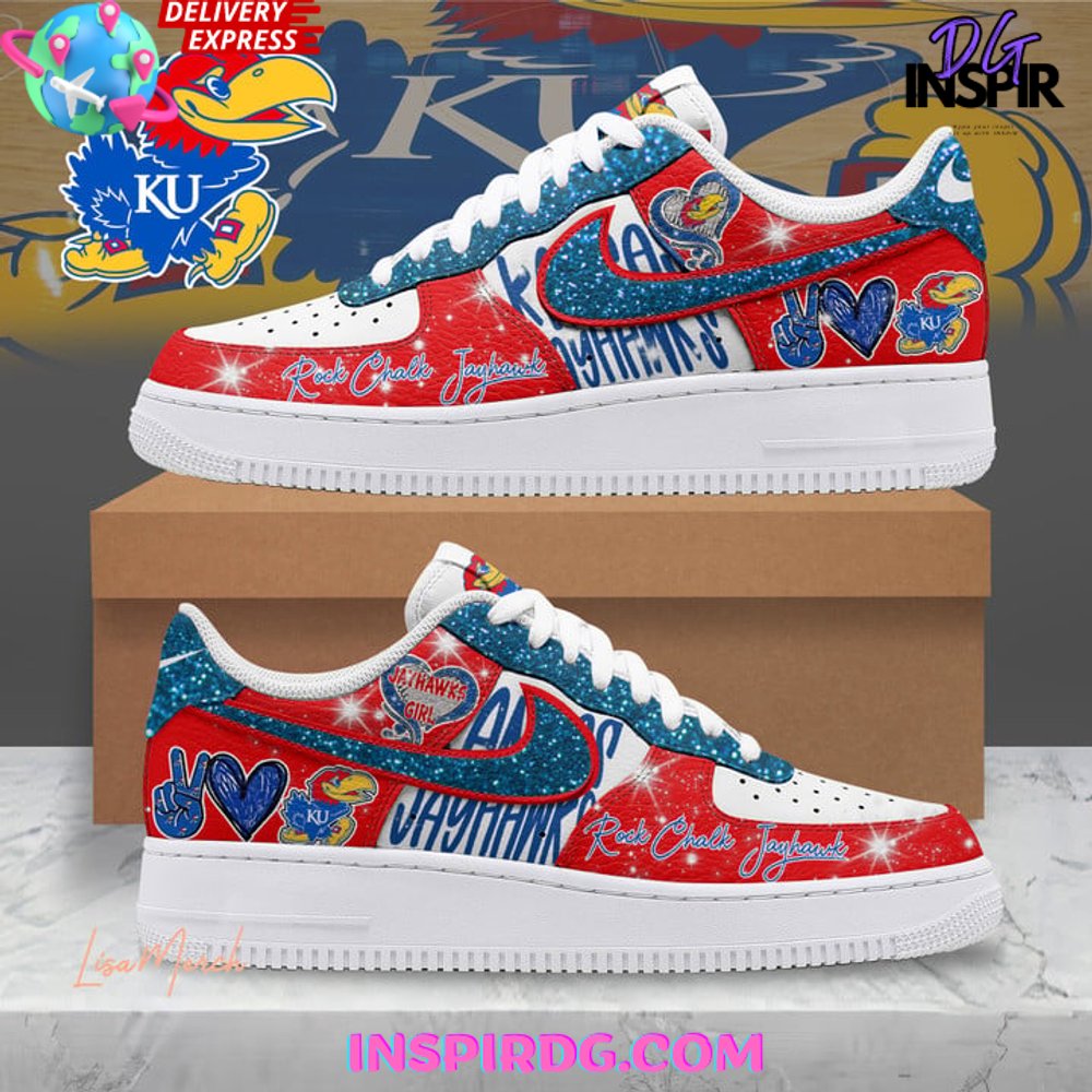 Kansas Jayhawks Rock Chalk Jayhawk Air Force 1
