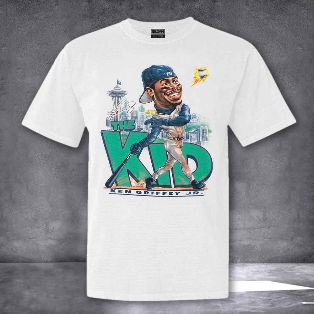 Ken Griffey Jr. The Kid T-Shirt Junior Ken Griffey Jr Baseball Legend T-Shirt Oregontrailrvpk Shirt