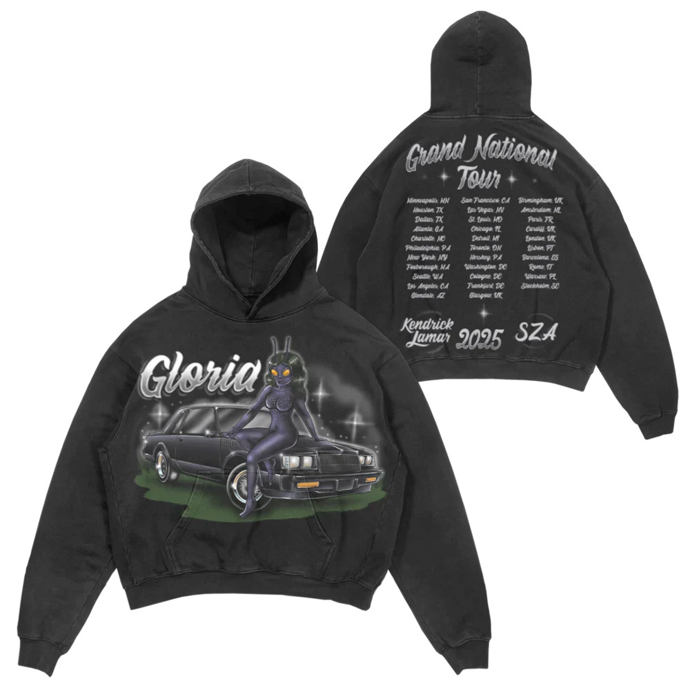 Kendrick Lamar 2025 Grand National Tour Gloria Bug Tour Hoodie