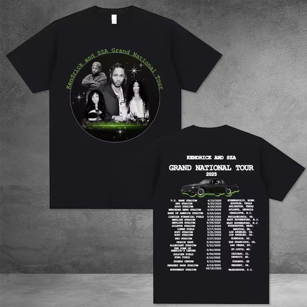 Kendrick Lamar And SZA Grand National Album T-Shirt For People Who Like Music Oregontrailrvpk Shirt