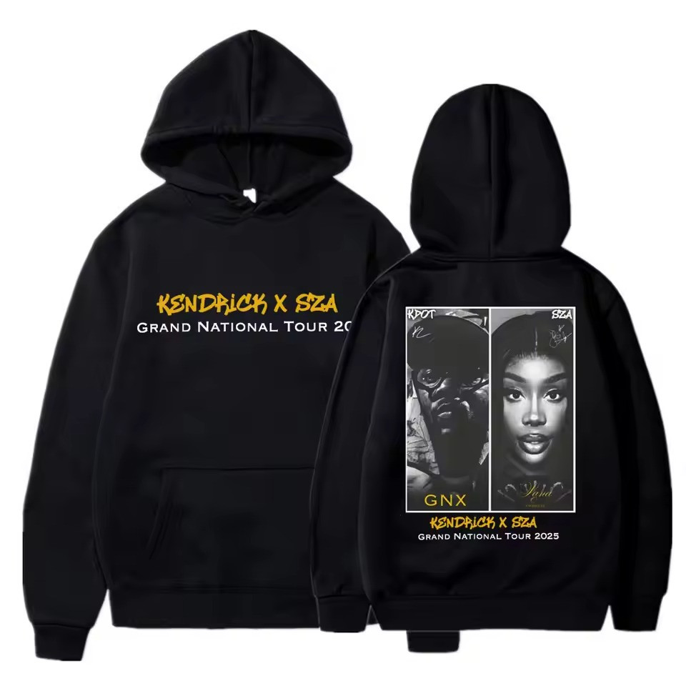 Kendrick Lamar And Sza Grand National Tour 2025 Merch Hoodie