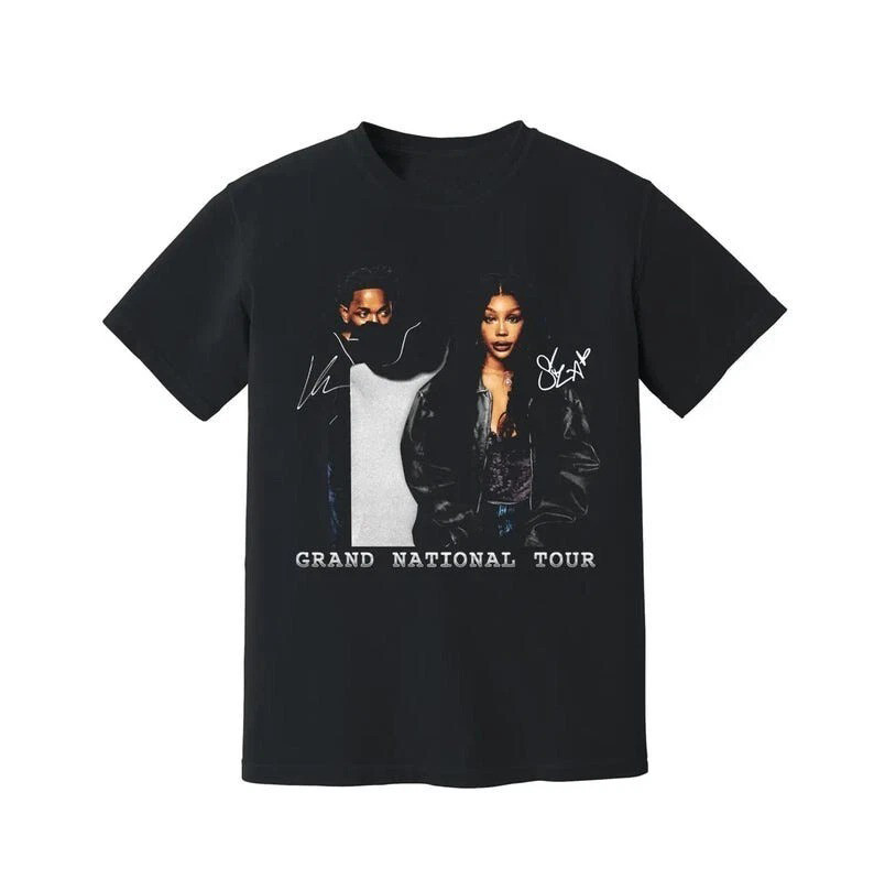 Kendrick Lamar And Sza Grand National Tour 2025 T-Shirt For Fans Music Gifts Oregontrailrvpk Shirt