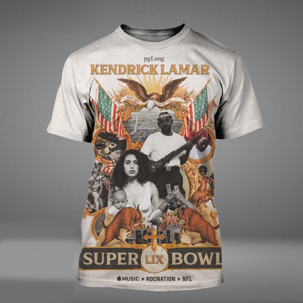Kendrick Lamar Super Bowl LIX 2025 NFL Super Bowl Shirt Gifts For Rapper Fan Oregontrailrvpk Shirt