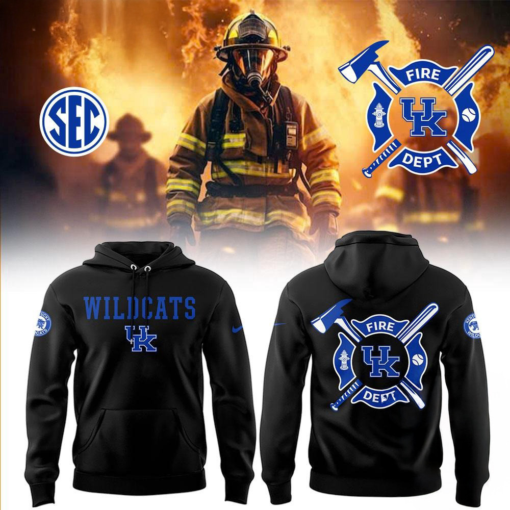 Kentucky Wildcats Baseball x Firefighter Appreciation Night 2025 Hoodie