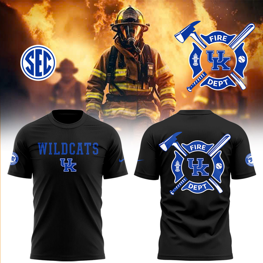 Kentucky Wildcats x Firefighter Appreciation Night T-Shirt Gift For Baseball Lover Oregontrailrvpk Shirt