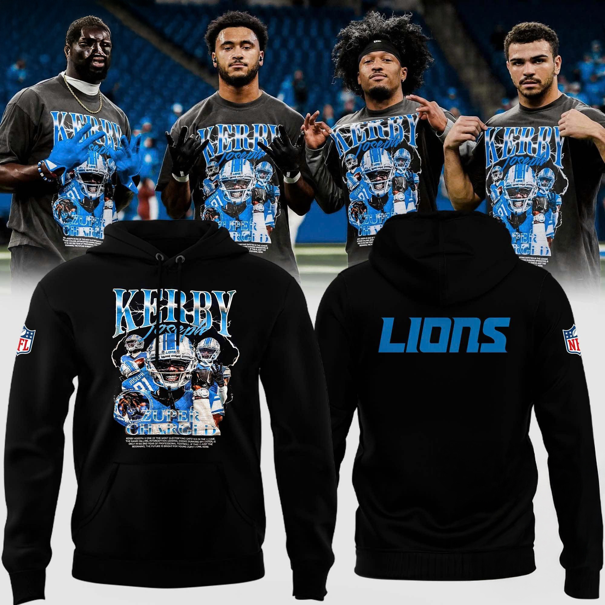 Kerby Detroit Lions 2024 NFL New Limited Hoodie Unique