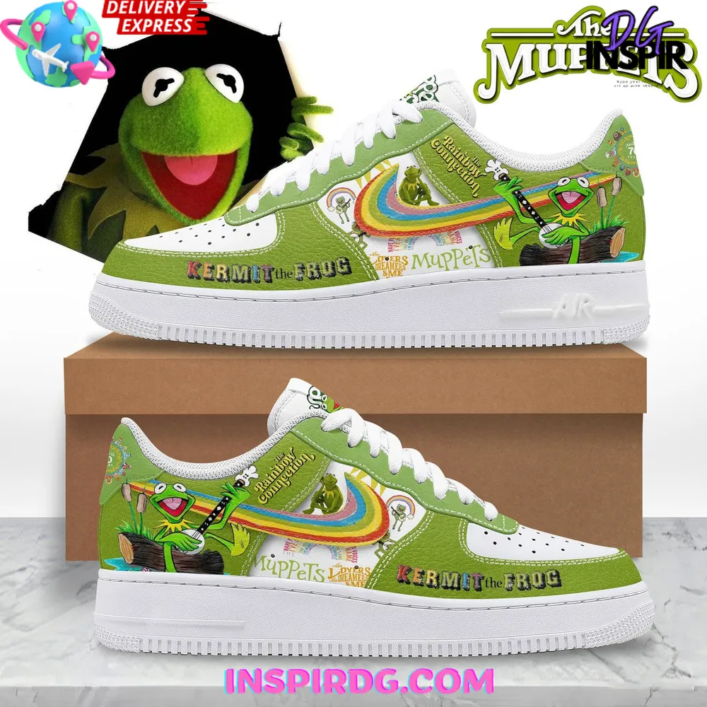 Kermit the Frog Limited Edition Air Force 1 Sneakers