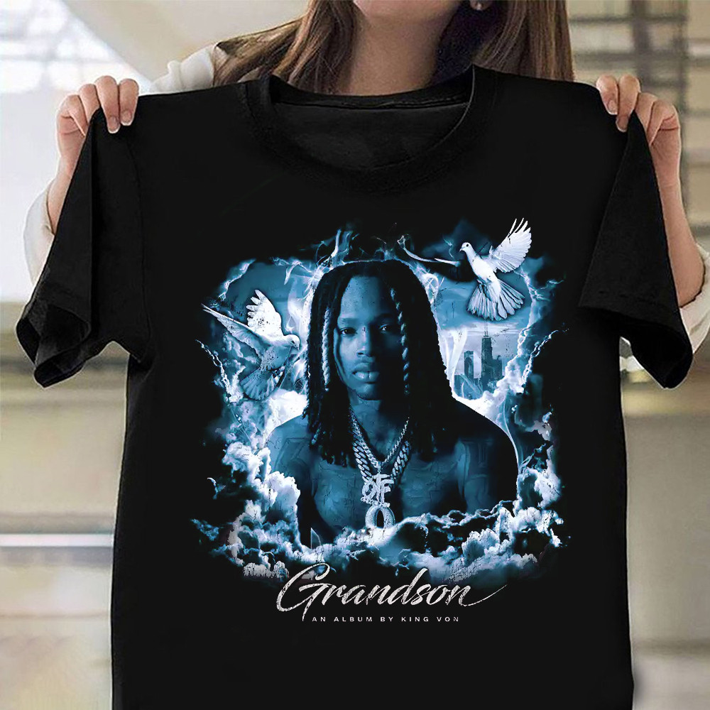 King Von BEAMING T-Shirt Oregontrailrvpk Shirt