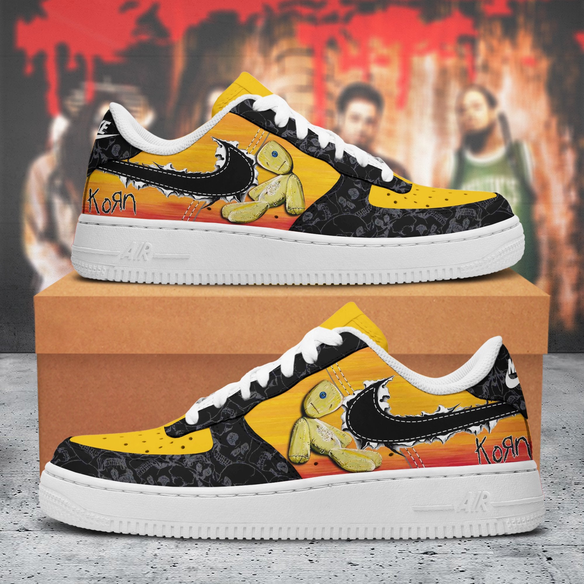 Korn Air Low-Top Sneakers Shoes For Men And Women
