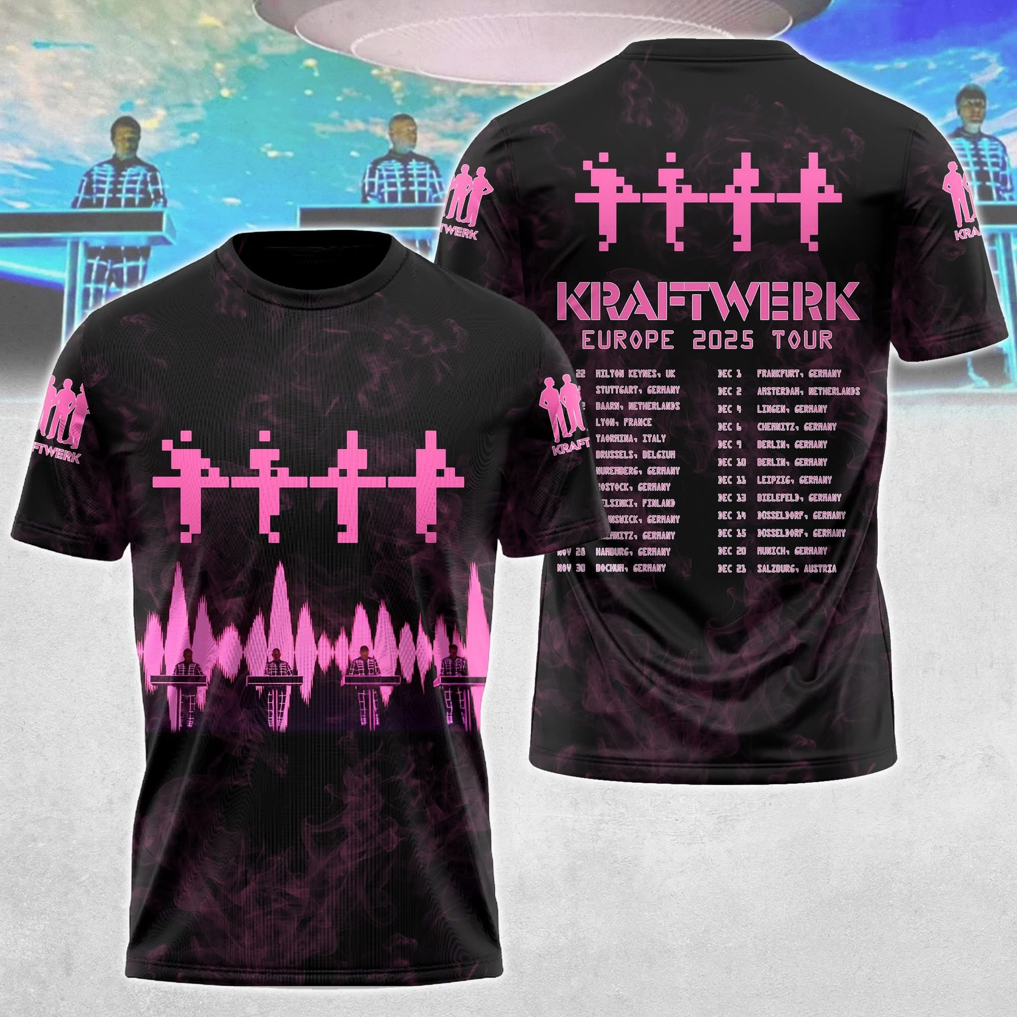 Kraftwerk Tour Europe 2025 T-Shirt Gift For Kraftwerk Fans Oregontrailrvpk Shirt