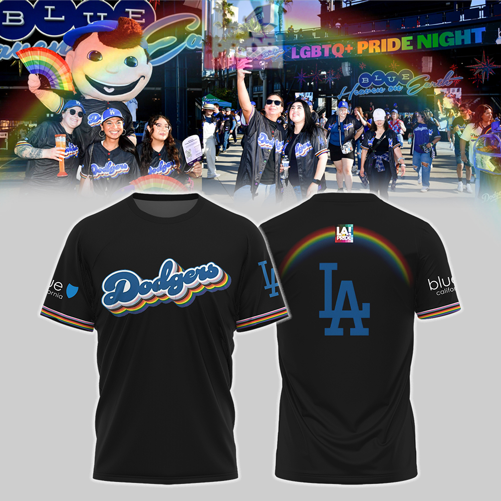 LA Fanatics Black City Pride T-Shirt For Baseball Players Oregontrailrvpk Shirt