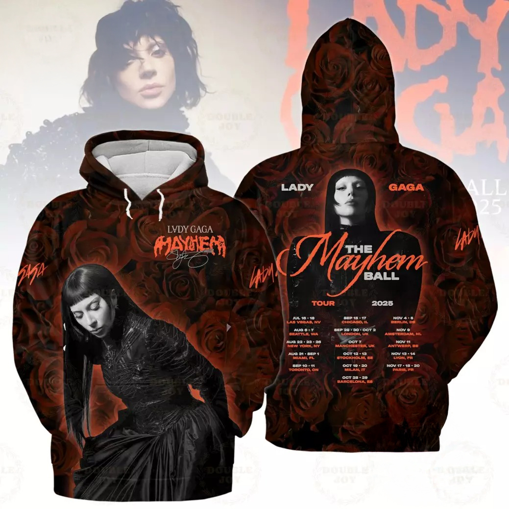 Lady Gaga The Mayhem Ball Tour 2025 Hoodie Unique