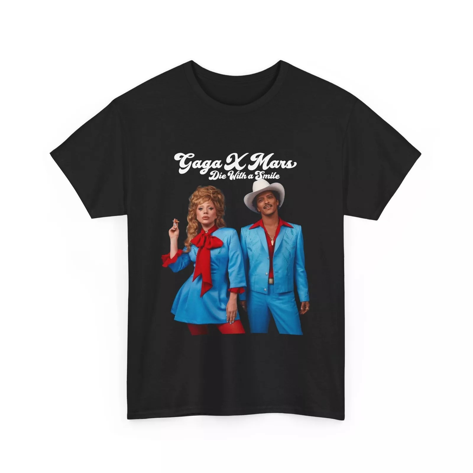 Lady Gaga X Bruno Mars Die With A Smile 2024 New Song Shirt Oregontrailrvpk Shirt