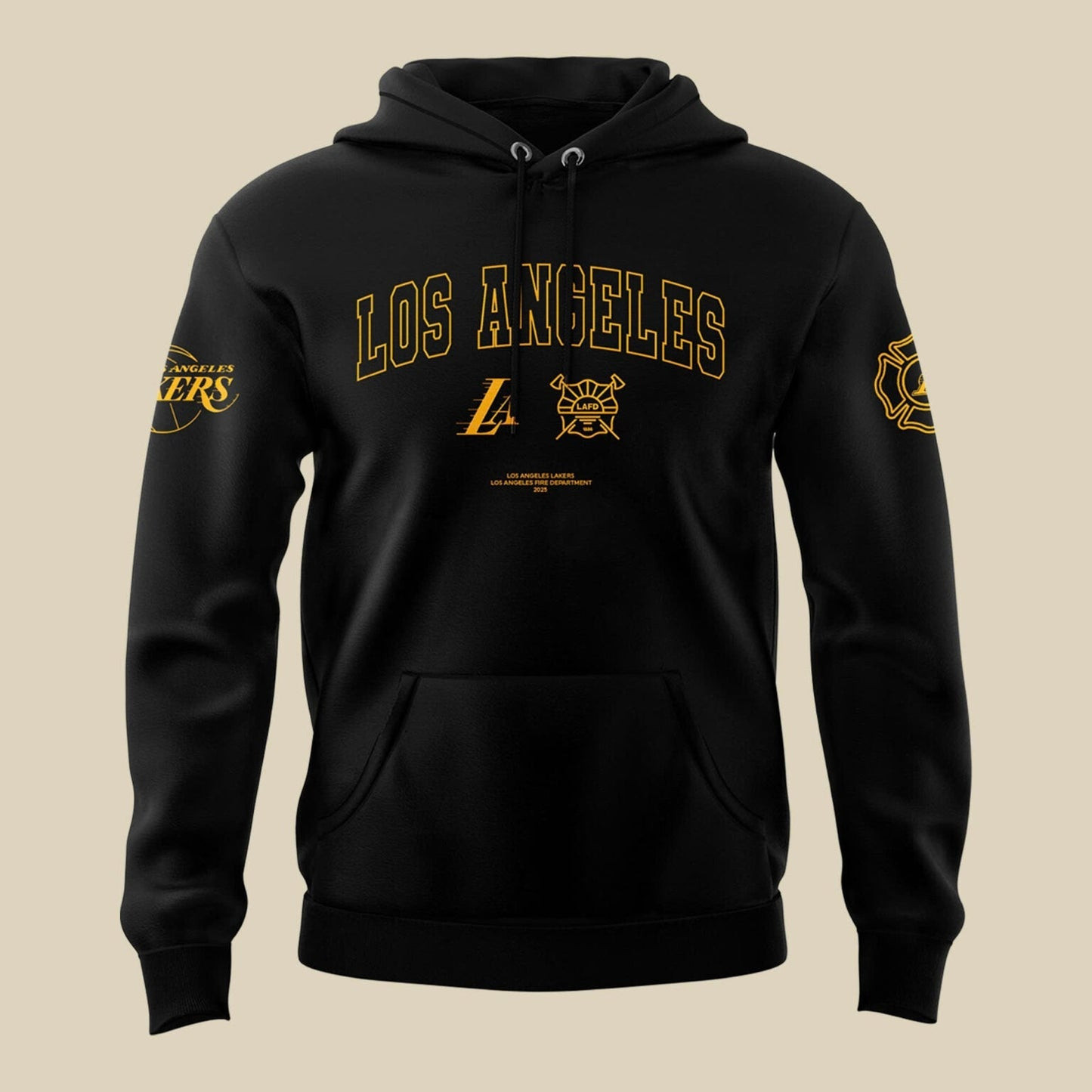 LAFD X Los Angeles Lakers Hoodie Unique Gifts For Basketball Lovers