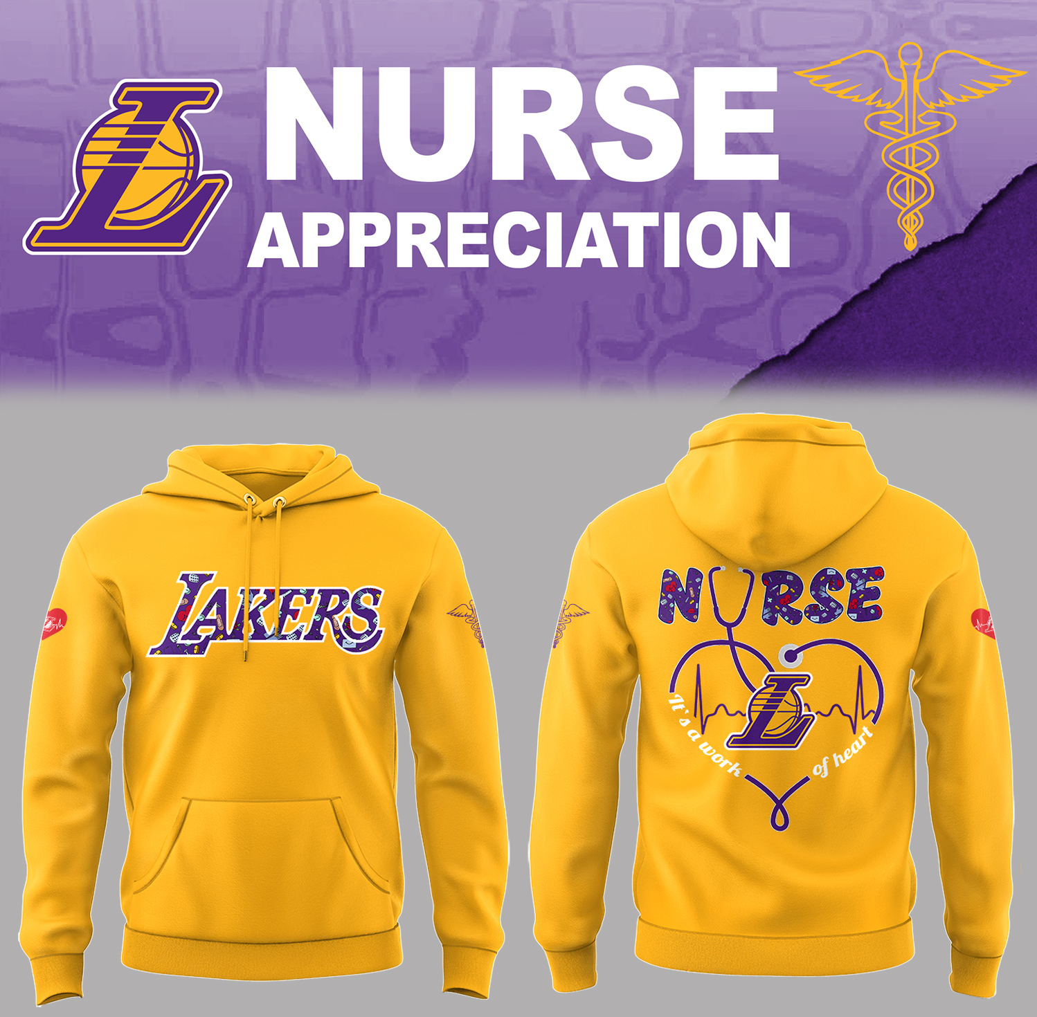 Lakers Nurse Appreciation Hoodie