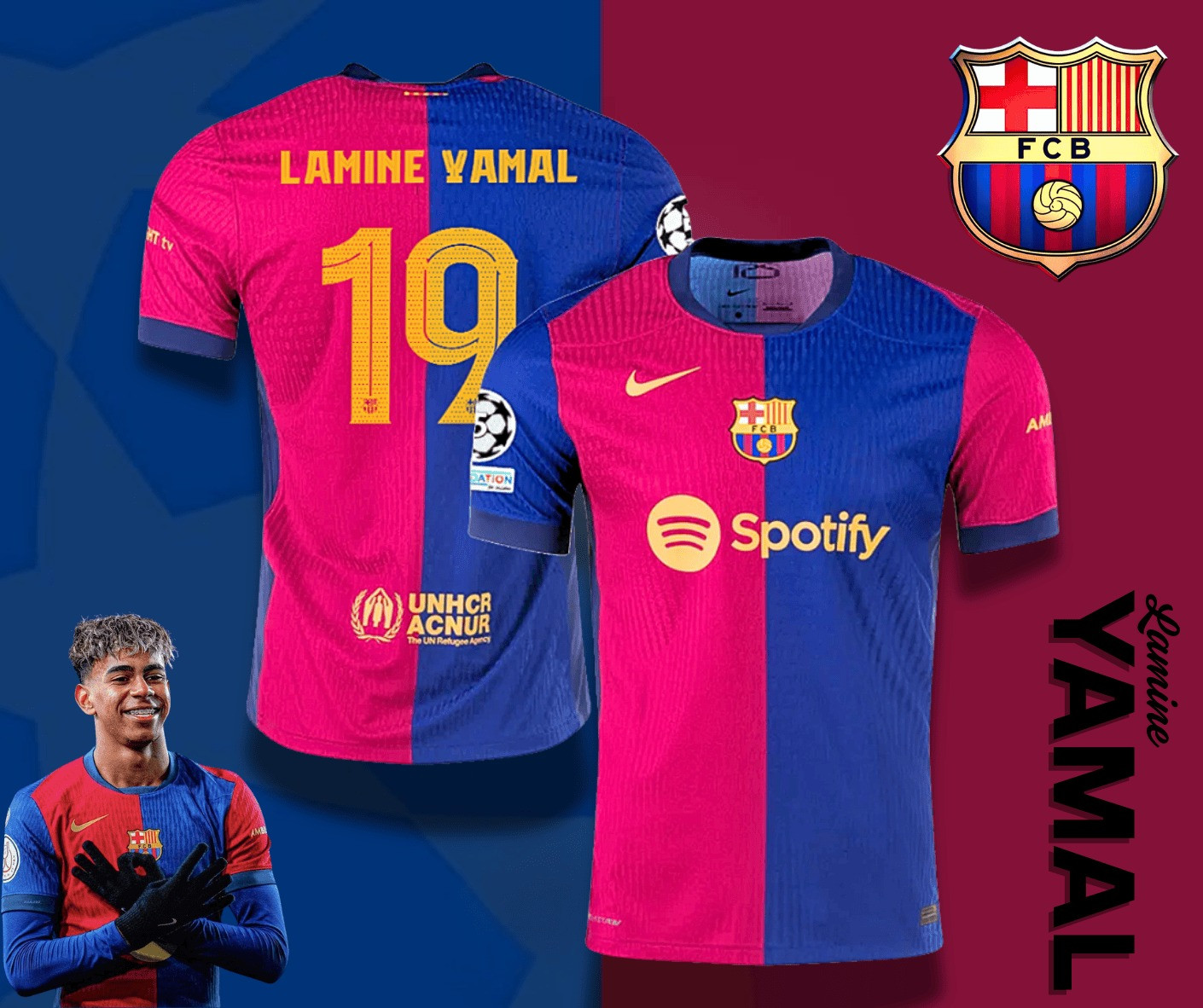 Lamine Yamal #19 T-Shirt 1 Gift For Football Fans Oregontrailrvpk Shirt
