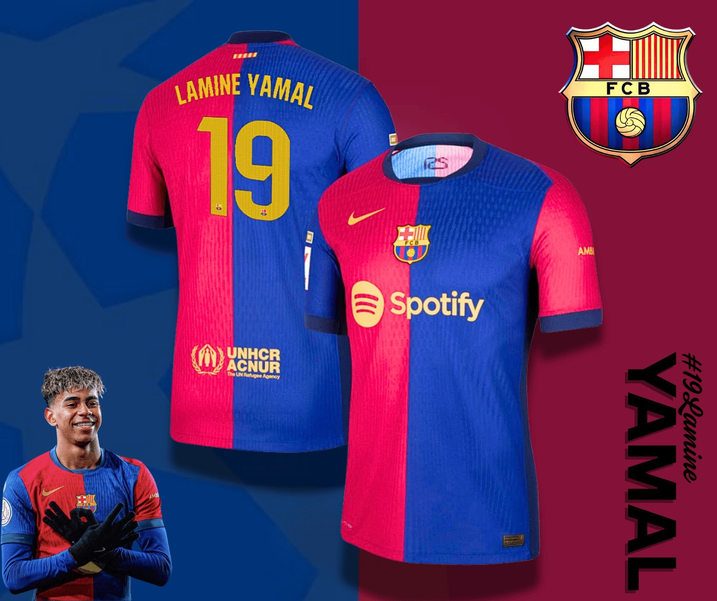 Lamine Yamal #19 T-Shirt Best Gift For Barcelona Fans Oregontrailrvpk Shirt