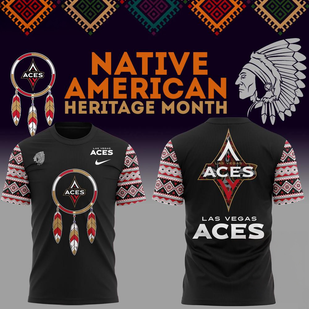 Las Vegas Aces National American Indian Heritage Month 3D Shirt Gifts For Basketball Fan Oregontrailrvpk Shirt