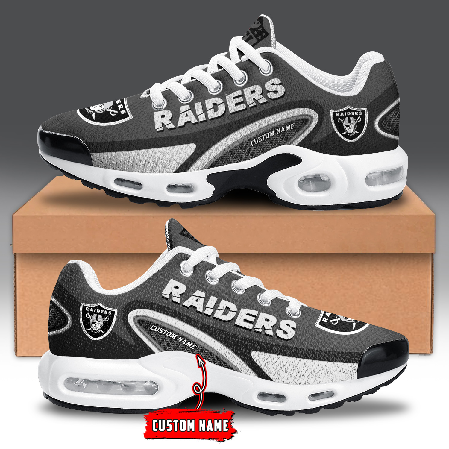 Las Vegas Raiders Air Max Plus Shoes Sneakers For Men And Women
