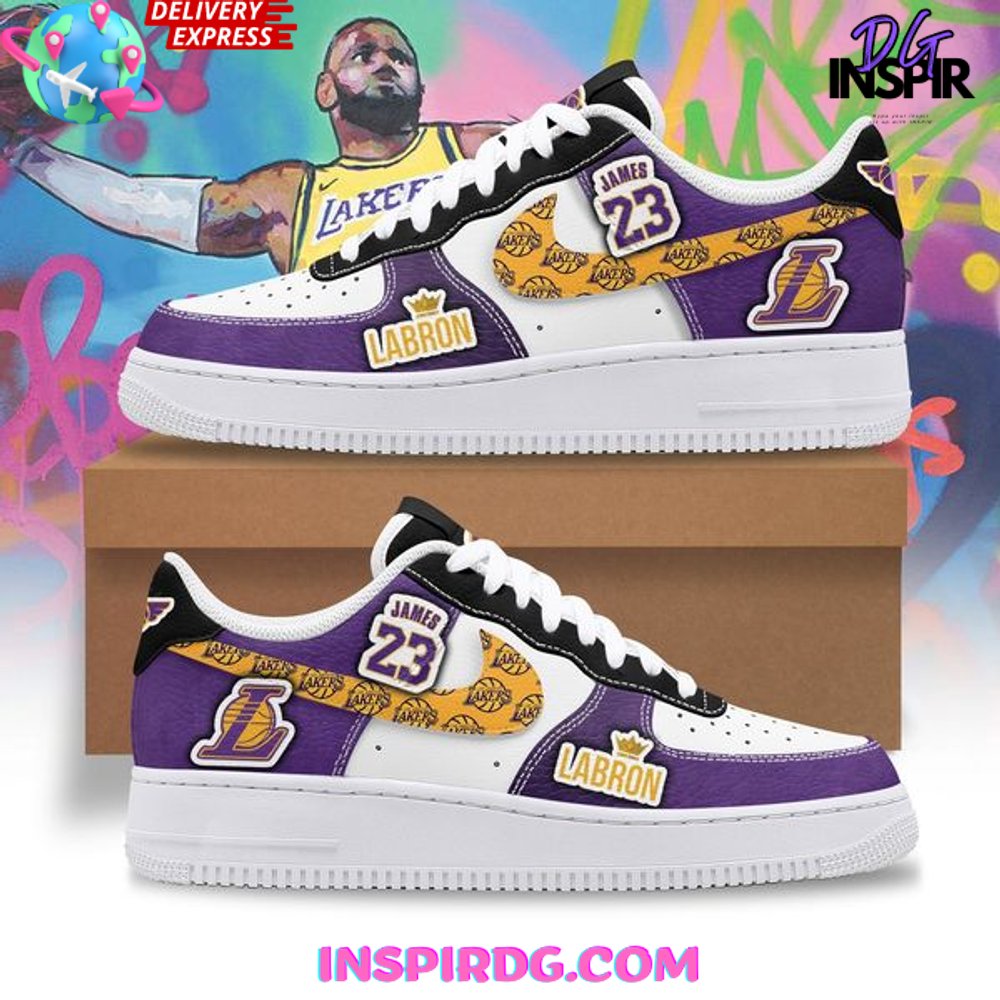 LeBron James Los Angeles Lakers Air Force 1