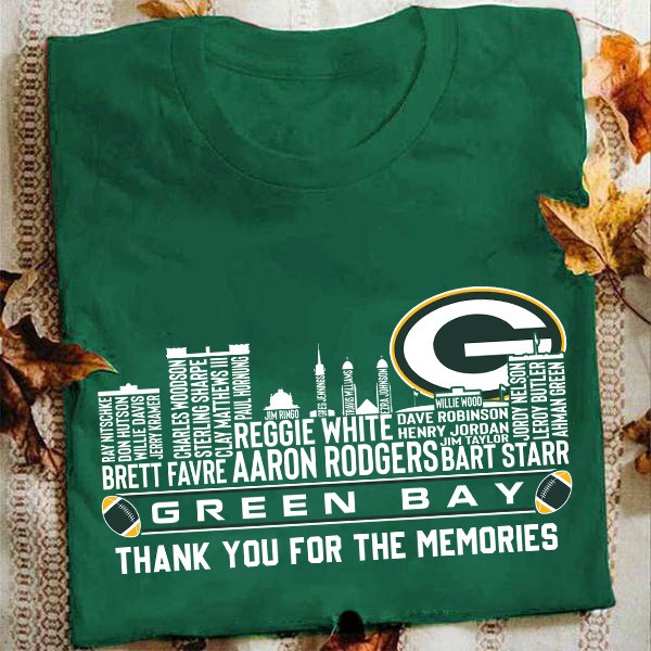 Legends Green Bay Packers Thank You For The Memories T-Shirt Oregontrailrvpk Shirt