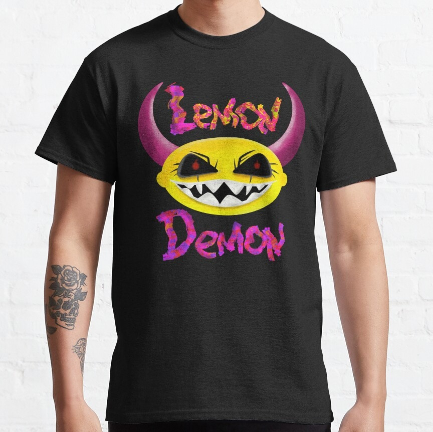 Lemon Demon Logo T-Shirt Lemon Demon Band Merch Apparel Oregontrailrvpk Shirt