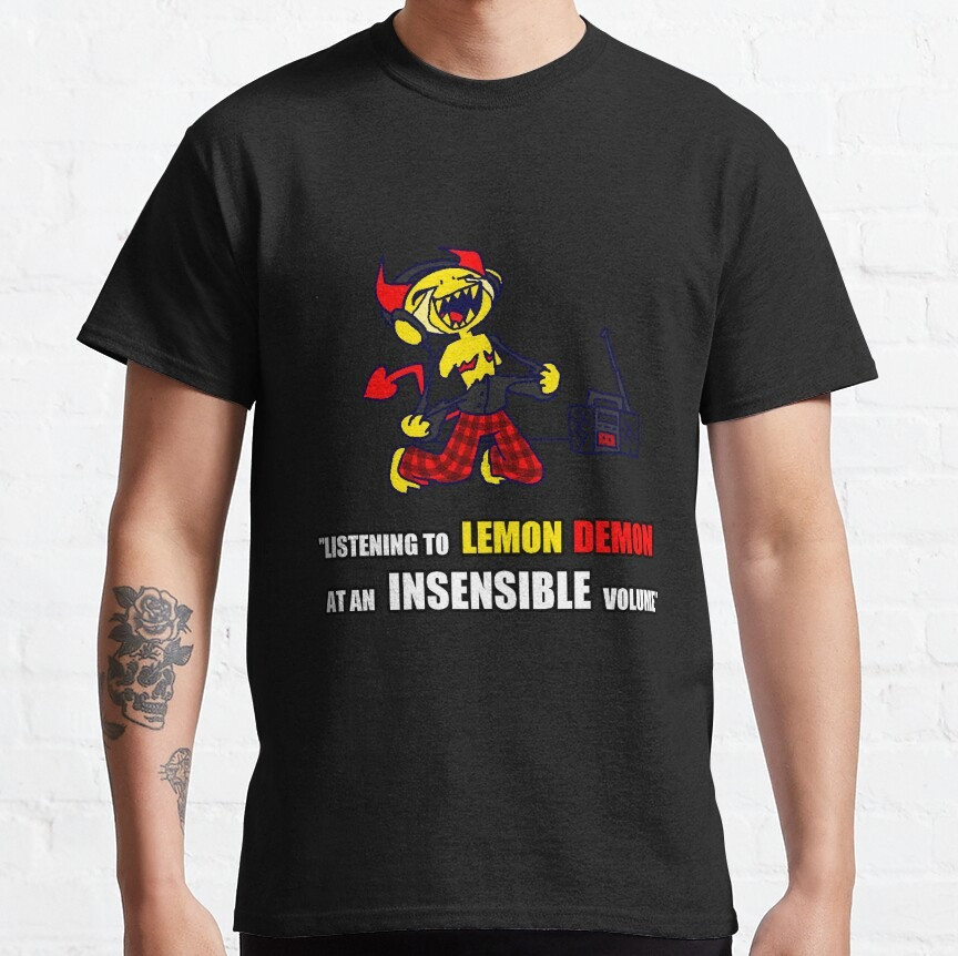 Lemon Demon Shirt Listening To Lemon Demon At An Insensible Volume T-Shirt Oregontrailrvpk Shirt