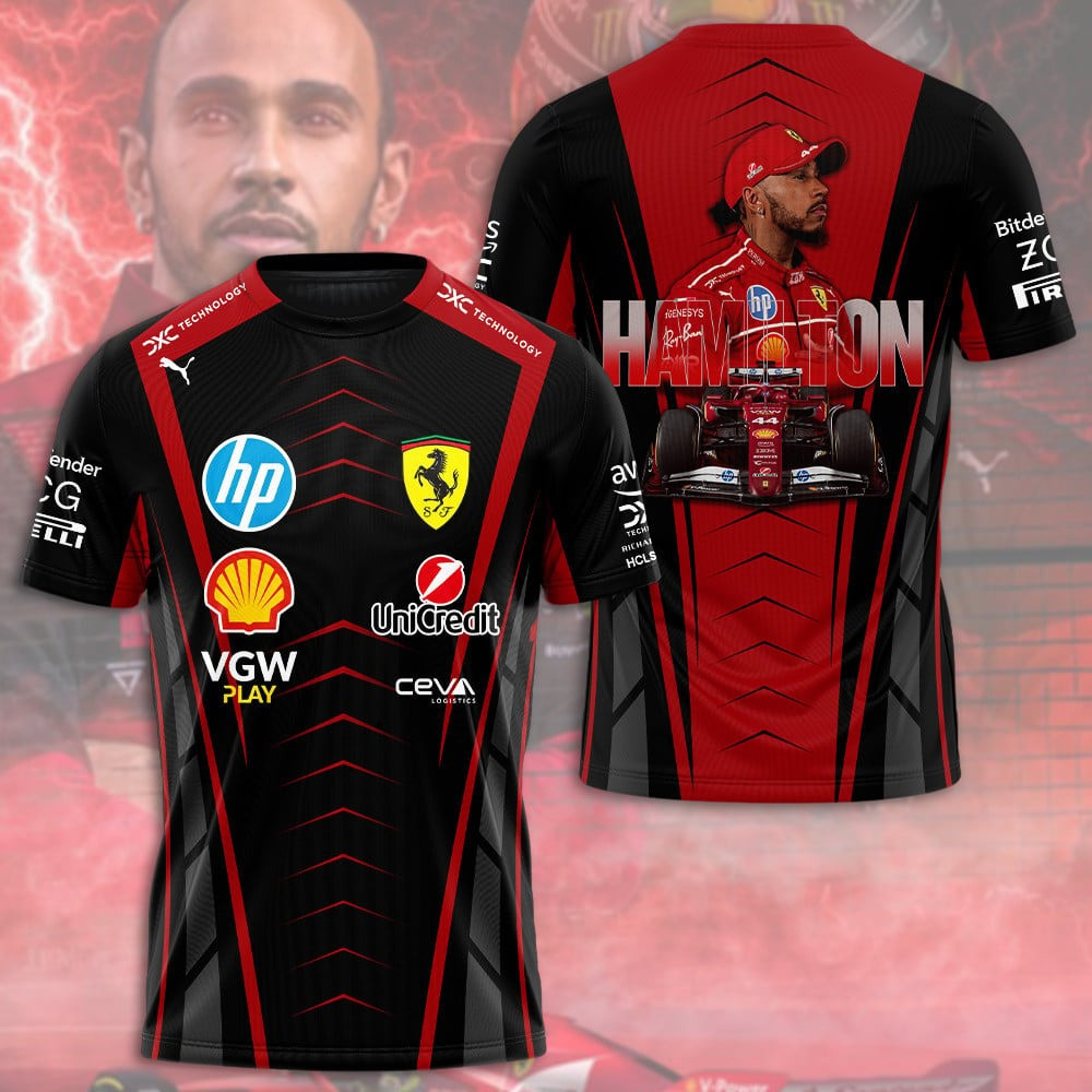 Lewis Hamilton Racing Team T-Shirt Racing Lovers Oregontrailrvpk Shirt