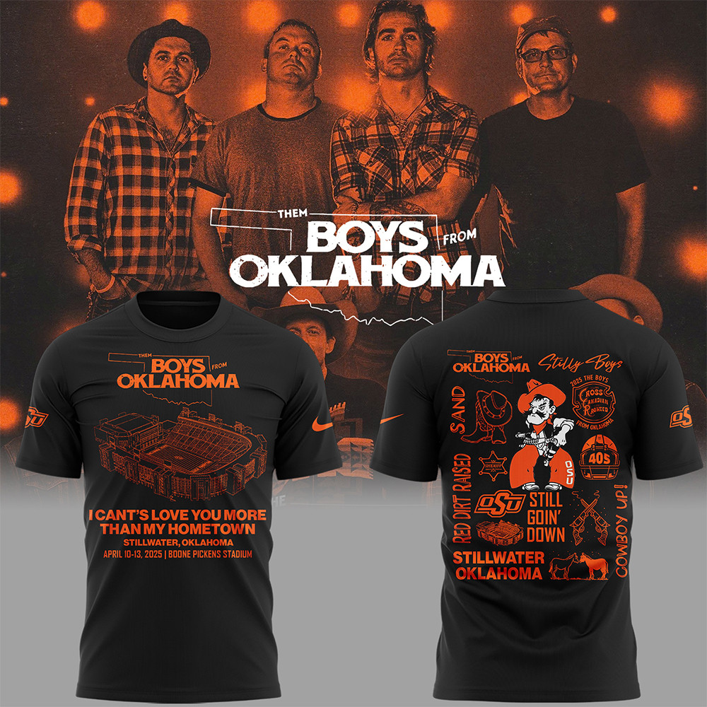Limited Edition The Boys From Oklahoma Black TShirt Oregontrailrvpk Shirt