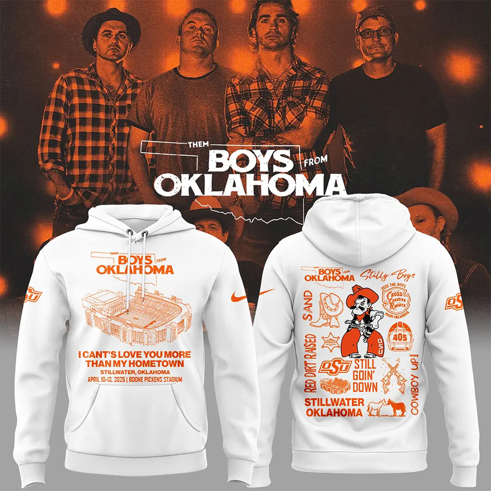 Limited Edition The Boys From Oklahoma White Hoodie