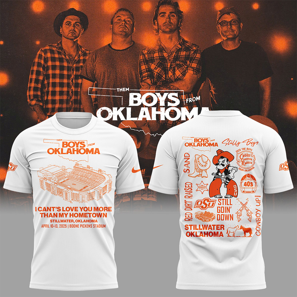 Limited Edition The Boys From Oklahoma White TShirt Oregontrailrvpk Shirt